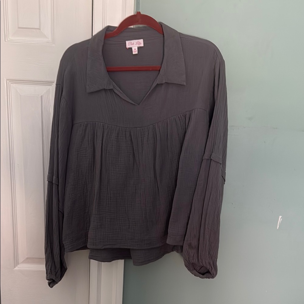 Gray Women's Top